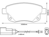 Set placute frana,frana disc FORD TRANSIT TOURNEO (2006 - 2016) JURID 573277J