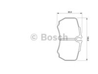 Set placute frana,frana disc FORD TRANSIT caroserie (2006 - 2020) BOSCH 0 986 424 750