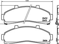 Set placute frana,frana disc FORD USA EXPLORER (U2), MAZDA PROCEED/DRIFTER (UF), FORD ASIA / OZEANIA COURIER pick-up (UF_, UN_) - MINTEX MDB1785