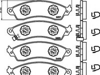 Set placute frana,frana disc FORD USA MUSTANG cupe (C), FORD USA MUSTANG Convertible (C), CHEVROLET CORVETTE Cabriolet (1YY) - MINTEX MDB1766