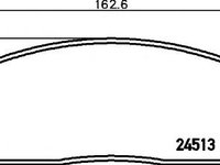 Set placute frana,frana disc FORD USA MUSTANG cupe (C), FORD USA MUSTANG Convertible (C), FORD USA MUSTANG cupe - HELLA PAGID 8DB 355 013-101