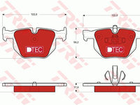 Set placute frana frana disc GDB1560DTE TRW pentru Bmw Seria 3 Bmw X1