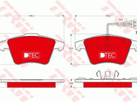 Set placute frana frana disc GDB1651DTE TRW