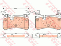 Set placute frana frana disc GDB2061 TRW pentru Mercedes-benz C-class Mercedes-benz Sl Mercedes-benz Cls Mercedes-benz E-class