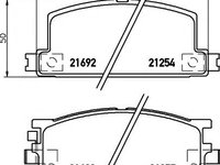 Set placute frana,frana disc HOLDEN JACKAROO (UBS), HOLDEN RODEO pick-up (KB) - MINTEX MDB1255