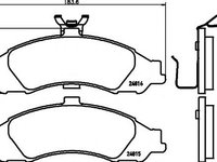 Set placute frana,frana disc HOLDEN STATESMAN limuzina (WH), HOLDEN ADVENTRA combi (VY), HOLDEN CAPRICE limuzina (WH) - HELLA PAGID 8DB 355 021-011