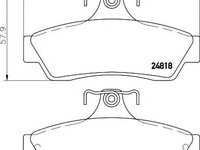 Set placute frana,frana disc HOLDEN STATESMAN limuzina (WH), HOLDEN ADVENTRA combi (VY), HOLDEN CAPRICE limuzina (WH) - TEXTAR 2481801