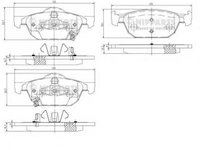 Set placute frana,frana disc HONDA ACCORD EURO VIII limuzina (CU), HONDA ACCORD VIII TOURER, HONDA CIVIC IX (FK) - NIPPARTS N3604067