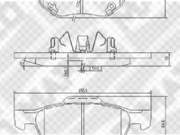 Set placute frana,frana disc HONDA ACCORD EURO VIII (CL), HONDA ACCORD VII Tourer (CM) - MAPCO 6809