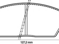 Set placute frana,frana disc HONDA ACCORD Mk II hatchback (AC, AD), HONDA ACCORD Mk II (AC, AD), HYUNDAI EXCEL I (X3-) - JURID 572268J