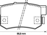 Set placute frana,frana disc HONDA ACCORD Mk IV (CB), HONDA ACCORD Mk IV cupe (CB, CC), HONDA LEGEND cupe (KA3) - STOP 572138S