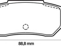 Set placute frana,frana disc HONDA ACCORD Mk IV (CB), HONDA ACCORD Mk III (CA), HONDA BALLADE IV hatchback (EC, ED, EE) - JURID 572135J