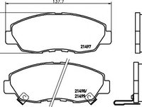 Set placute frana,frana disc HONDA ACCORD Mk IV (CB), HONDA ACCORD Mk IV cupe (CB, CC), HONDA ACCORD Mk VII (CG, CK) - MINTEX MDB1533