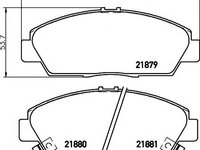 Set placute frana,frana disc HONDA ACCORD Mk V (CC, CD), HONDA ACCORD Mk IV combi (CB), HONDA PRELUDE Mk IV (BB) - MINTEX MDB1635