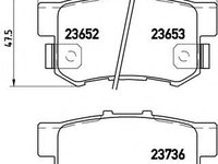 Set placute frana,frana disc HONDA ACCORD VII (CL) (2003 - 2020) BREMBO P 28 039