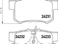 Set placute frana,frana disc HONDA ACCORD VII (CL) (2003 - 2008) HELLA PAGID 8DB 355 012-061 piesa NOUA