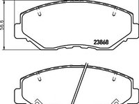 Set placute frana,frana disc HONDA ACCORD VII Tourer (CM) (2003 - 2008) HELLA PAGID 8DB 355 010-231 piesa NOUA