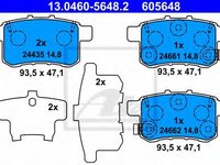 Set placute frana,frana disc HONDA ACCORD VIII (CU) (2008 - 2016) ATE 13.0460-5648.2 piesa NOUA