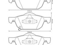 Set placute frana,frana disc HONDA ACCORD VIII TOURER (2008 - 2016) JURID 572624JC piesa NOUA