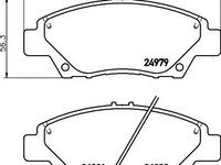 Set placute frana,frana disc HONDA BALLADE VIII limuzina (FD, FA), HONDA FIT III (GE), HONDA INSIGHT (ZE_) - MINTEX MDB3063