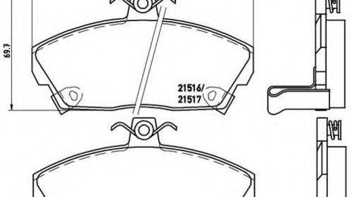 Set placute frana,frana disc HONDA CIVIC VI H