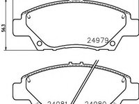 Set placute frana,frana disc HONDA CIVIC VIII Limuzina (FD, FA) (2005 - 2012) HELLA PAGID 8DB 355 015-001 piesa NOUA