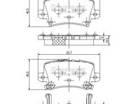 Set placute frana,frana disc HONDA CIVIC VIII Hatchback (FN, FK), HONDA BALLADE VIII limuzina (FD, FA), HONDA CIVIC IX (FK) - NIPPARTS J3614018