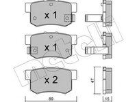 Set placute frana,frana disc HONDA CR-V II (RD) (2001 - 2006) METELLI 22-0173-0 piesa NOUA