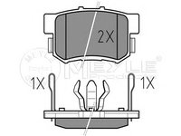 Set placute frana,frana disc HONDA CR-V Mk II (RD_) - MEYLE 025 242 3114/W