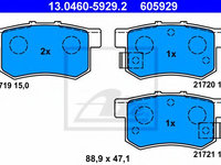 Set placute frana,frana disc HONDA INSIGHT (ZE_) (2009 - 2020) ATE 13.0460-5929.2