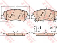 Set placute frana,frana disc HYUNDAI ACCENT IV limuzina (RB) (2010 - 2020) TRW GDB3548