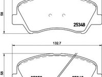 Set placute frana,frana disc HYUNDAI ACCENT IV limuzina (RB) (2010 - 2020) TEXTAR 2534801