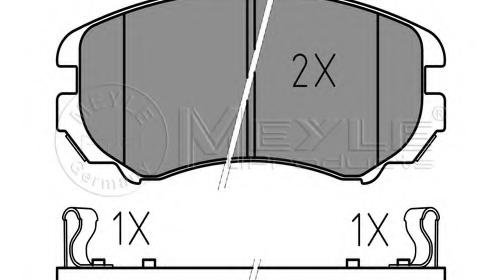 Set placute frana,frana disc HYUNDAI AVANTE l