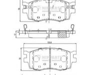 Set placute frana,frana disc HYUNDAI AVEGA III (MC), HYUNDAI AVEGA III limuzina (MC), HYUNDAI i20 (PB, PBT) - NIPPARTS J3600542