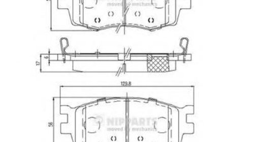 Set placute frana,frana disc HYUNDAI AVEGA II