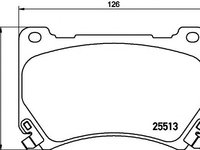 Set placute frana,frana disc HYUNDAI EQUUS / CENTENNIAL - MINTEX MDB3218