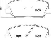 Set placute frana,frana disc HYUNDAI i30 Cupe (2013 - 2016) TEXTAR 2491501 piesa NOUA