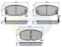 Set placute frana,frana disc HYUNDAI i30 CW (FD) (2007 - 2012) COMLINE CBP31798 piesa NOUA