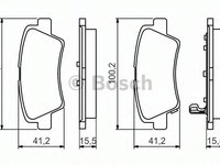 Set placute frana,frana disc HYUNDAI i30 CW (GD) (2012 - 2020) BOSCH 0 986 494 557