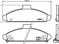 Set placute frana,frana disc HYUNDAI S COUPE (SLC) - TEXTAR 2152901