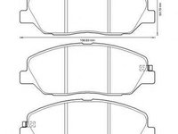 Set placute frana,frana disc HYUNDAI SANTA F I (SM), HYUNDAI SANTA F II (CM), SSANGYONG ACTYON SPORTS I (QJ) - JURID 572607J