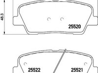 Set placute frana,frana disc HYUNDAI SANTA F II (CM), KIA SORENTO II (XM), HYUNDAI SANTA F III (DM) - MINTEX MDB3267