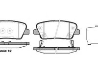 Set placute frana,frana disc HYUNDAI SANTA FE II (CM) (2005 - 2012) REMSA 1274.02 piesa NOUA