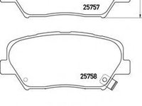 Set placute frana,frana disc HYUNDAI SANTA FE III (DM) (2012 - 2016) BREMBO P 30 070 piesa NOUA