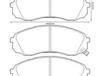 Set placute frana,frana disc HYUNDAI SATELLITE, KIA SEDONA Mk II (VQ), HYUNDAI H300 caroserie (TQ) - JURID 572619J