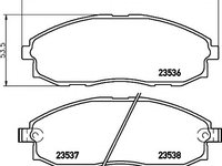 Set placute frana,frana disc HYUNDAI SATELLITE, HYUNDAI H 200 caroserie, HYUNDAI H-1 platou / sasiu - TEXTAR 2353601