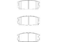 Set placute frana,frana disc HYUNDAI TERRACAN (HP) - WAGNER WBP23813A