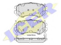 Set placute frana,frana disc HYUNDAI TIBURON (RD), HYUNDAI SONATA Mk III (EF), MITSUBISHI GALLOPER (JK-01) - ICER 181644