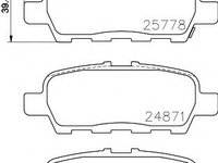 Set placute frana,frana disc INFINITI Q50 (2013 - 2016) TEXTAR 2577801 piesa NOUA