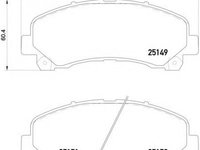 Set placute frana,frana disc ISUZU D-MAX platou / sasiu (2012 - 2020) BREMBO P 34 007